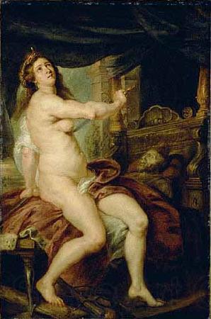 Peter Paul Rubens Panthea stabbing herself with a dagger Norge oil painting art